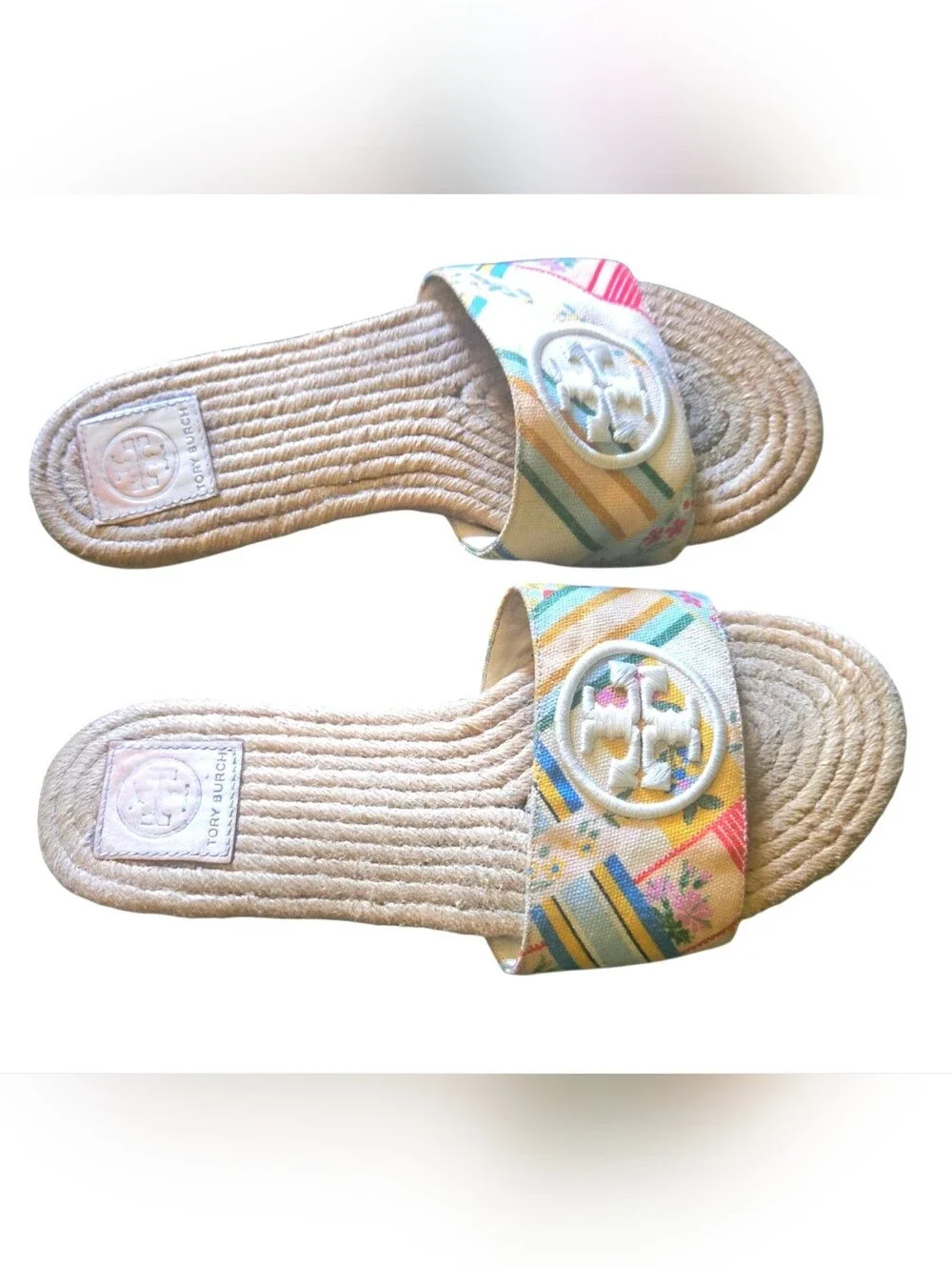 Tory Burch Benton Espadrille Slides Women 8M